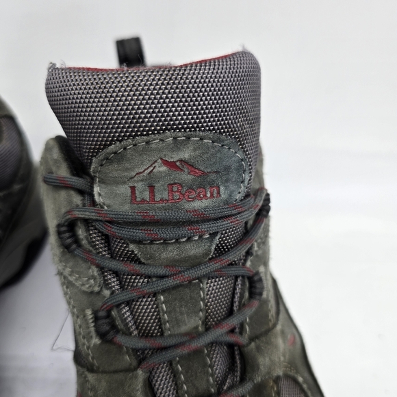 LL Bean Shoe Men's 10 Wide Model 4 Waterproof Trail Hiking Sneakers Grey - Picture 6 of 10